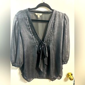 Decree, Size L, Sheer black top